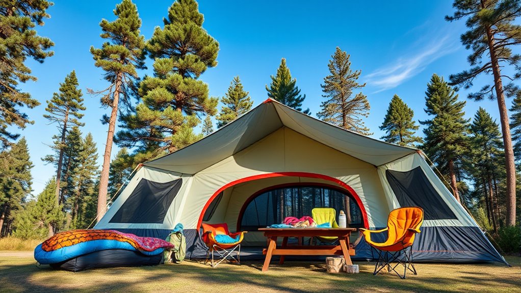 spacious weatherproof durable tent