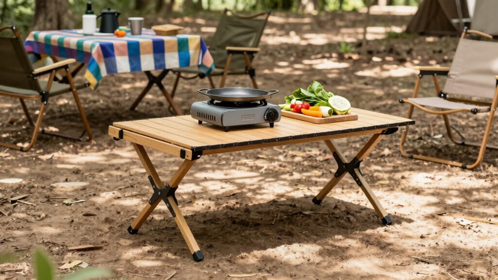 stable outdoor cooking surface