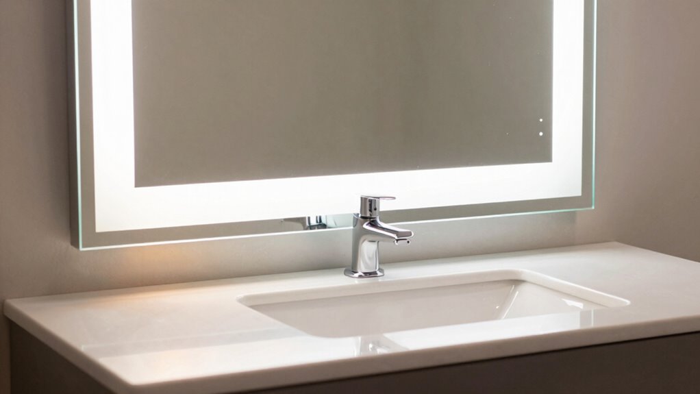 test vanity mirror lighting