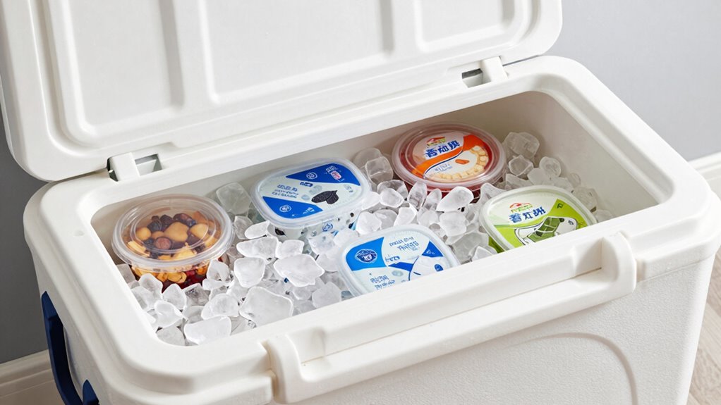 tight organized cooler packing