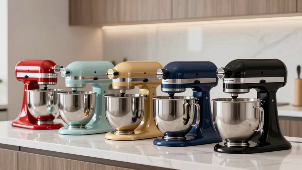 top kitchenaid mixer colors