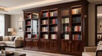 top large bookcases with doors