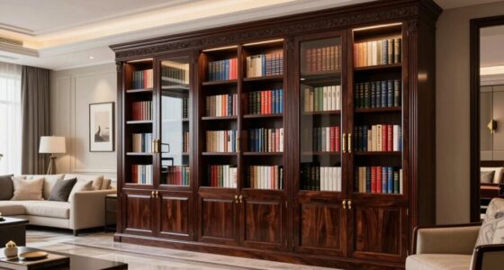 top large bookcases with doors