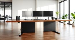 top wide standing desk converters