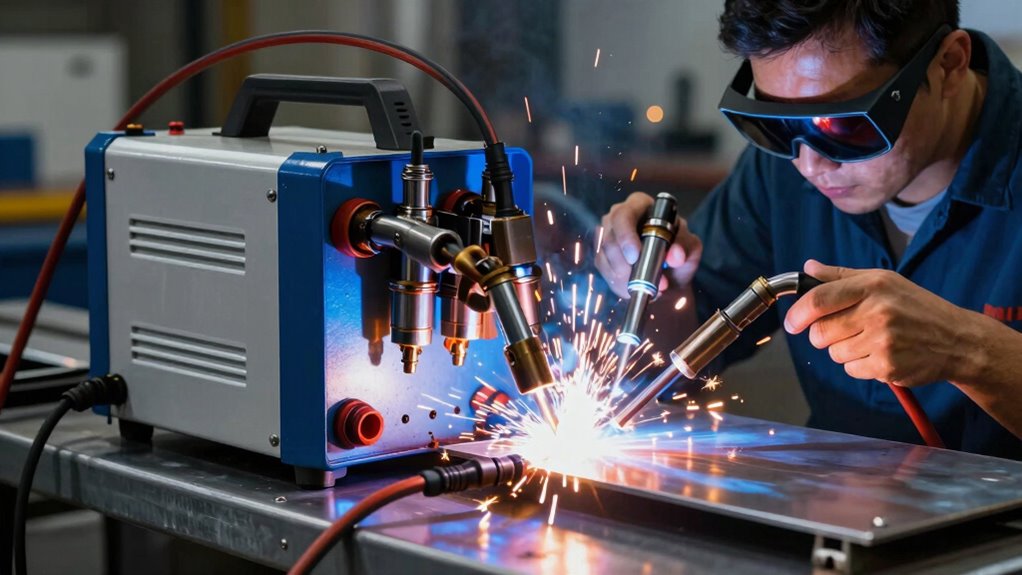 triple function welding machine