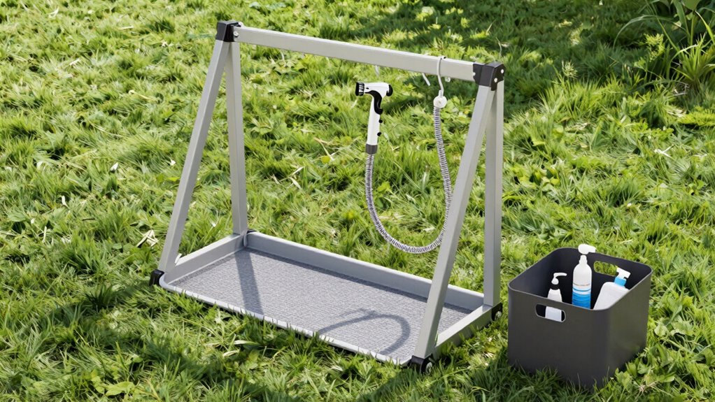 user friendly dog wash station