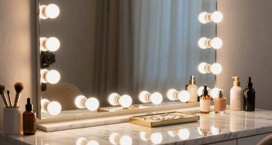 vanity mirror lighting details