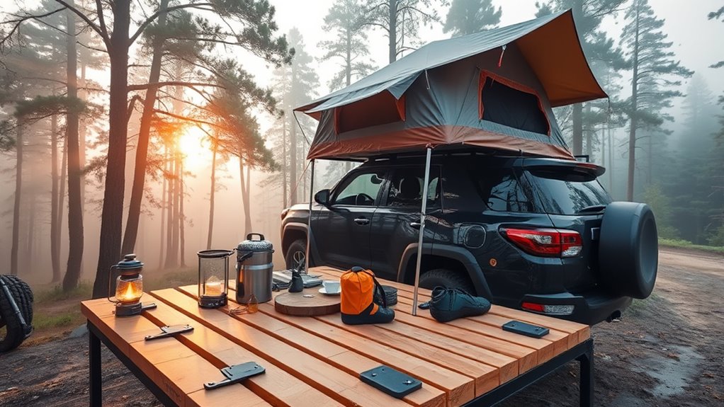 vehicle compatible weather resistant platform