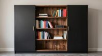 conceal clutter with doors