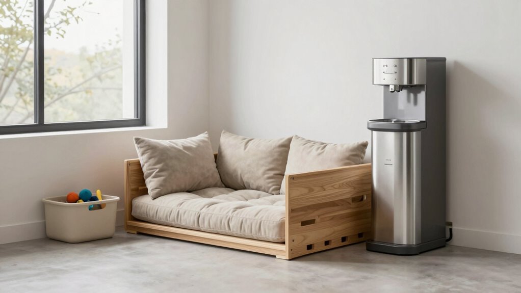 designing a tidy pet area