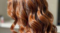 healthy hair styled later