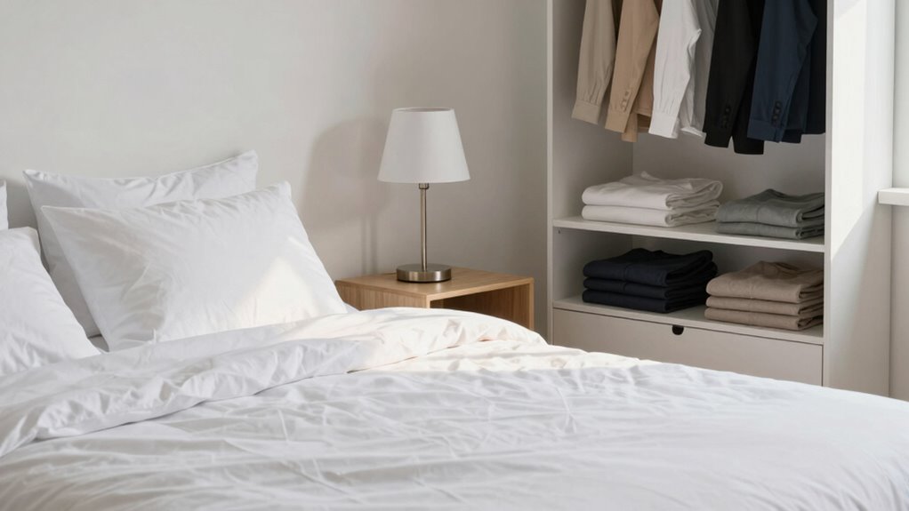 organized calming sleep environment