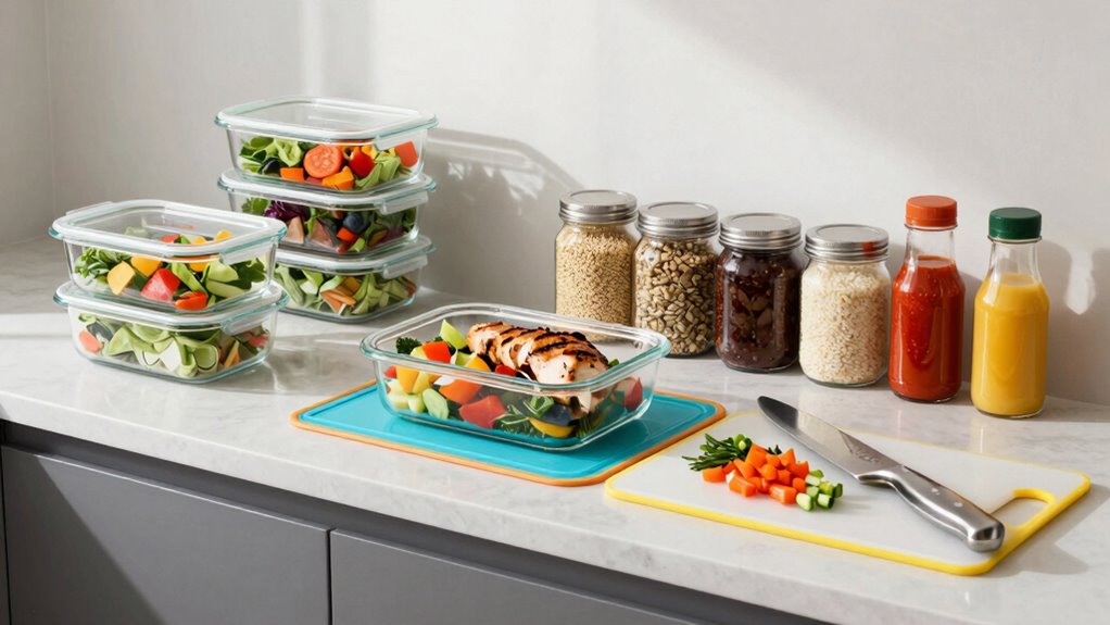 organized efficient kitchen setup