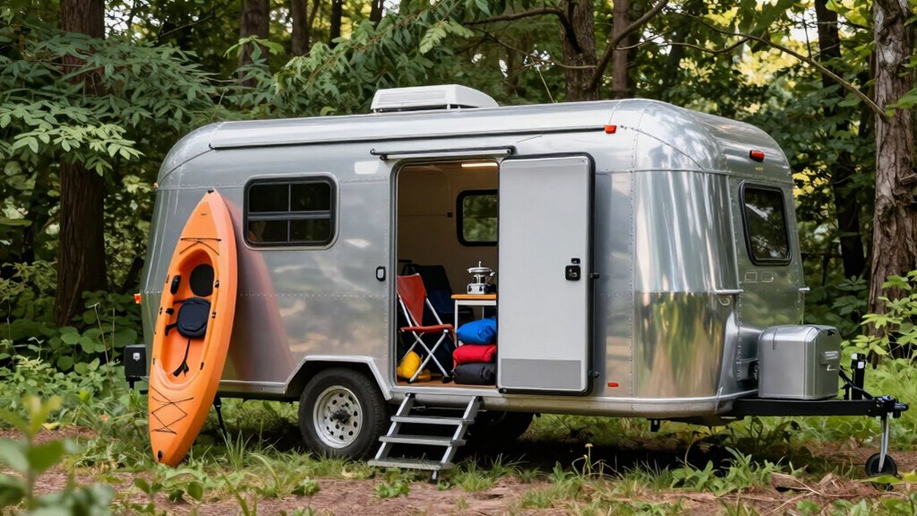 organized maintained camping gear