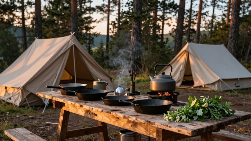 organized outdoor cooking essentials