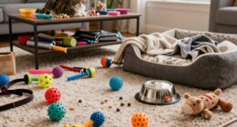 pet gear clutter accumulation