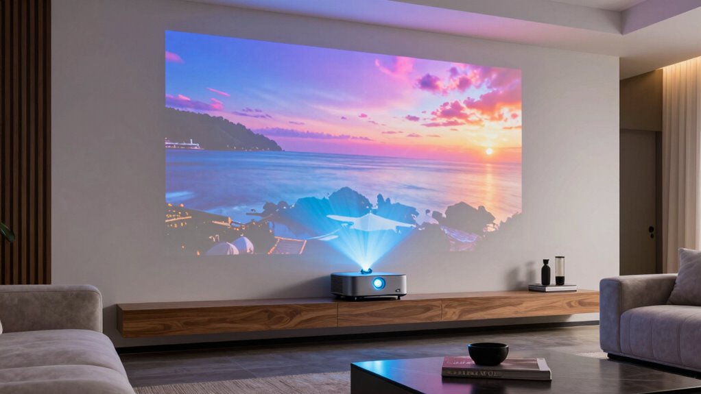 preparing for laser projector