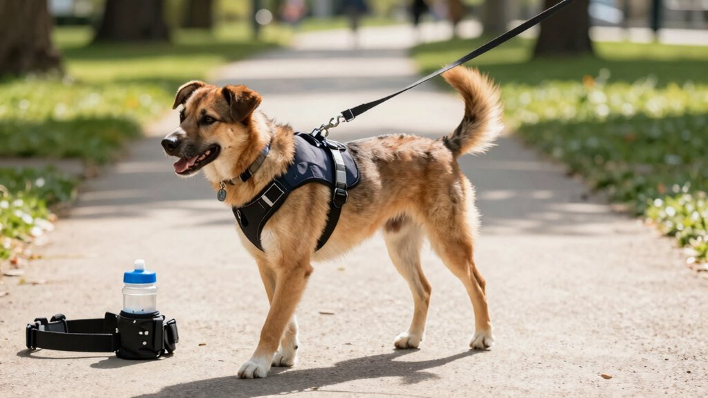 proper dog walking safety gear