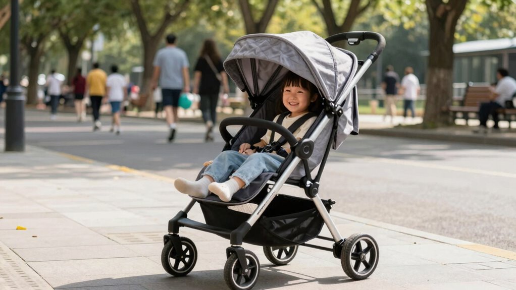 safe practical maneuverable family stroller