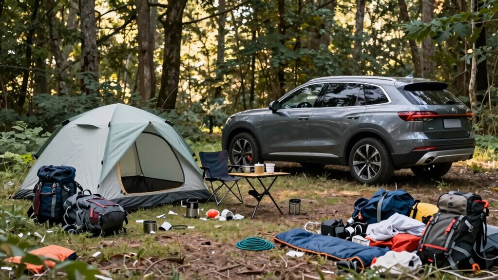 simple camping versus elaborate gear