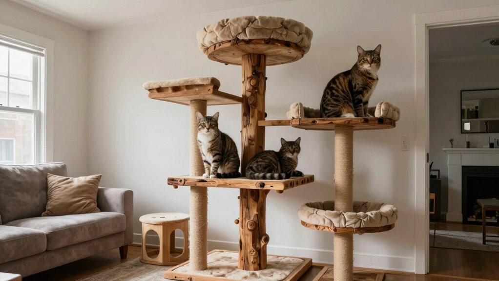 sturdy durable big cat trees