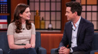 Anne Hathaway Gets Parenting Advice From Seth Meyers On LATE NIGHT