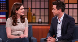 Anne Hathaway Gets Parenting Advice From Seth Meyers On LATE NIGHT